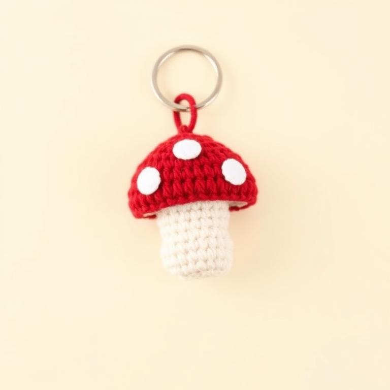 Mushroom Keychain